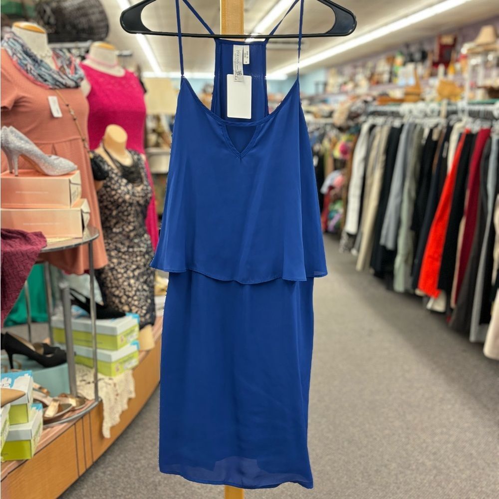 🛍️Pink Owl ladies Med blue top